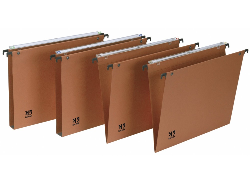 Cartelle Sospese in Cartone, per Cassetto, Interasse cm 33/39.