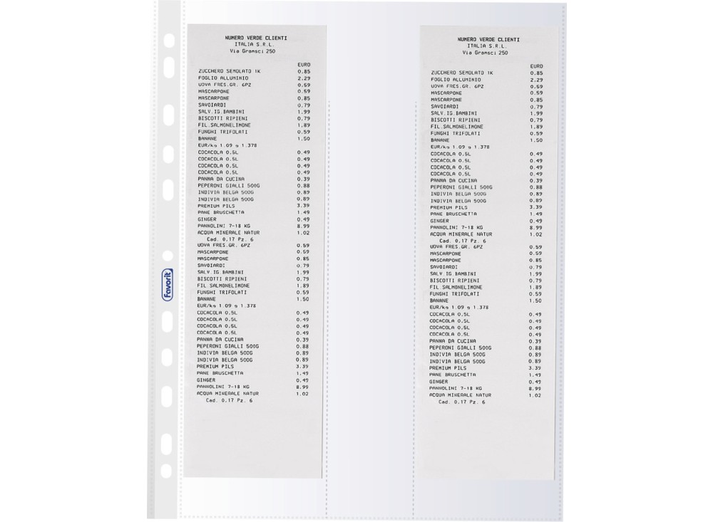 Cartelle Speciali, Buste Perforate con Scomparti, Disponibili in Più Tipi