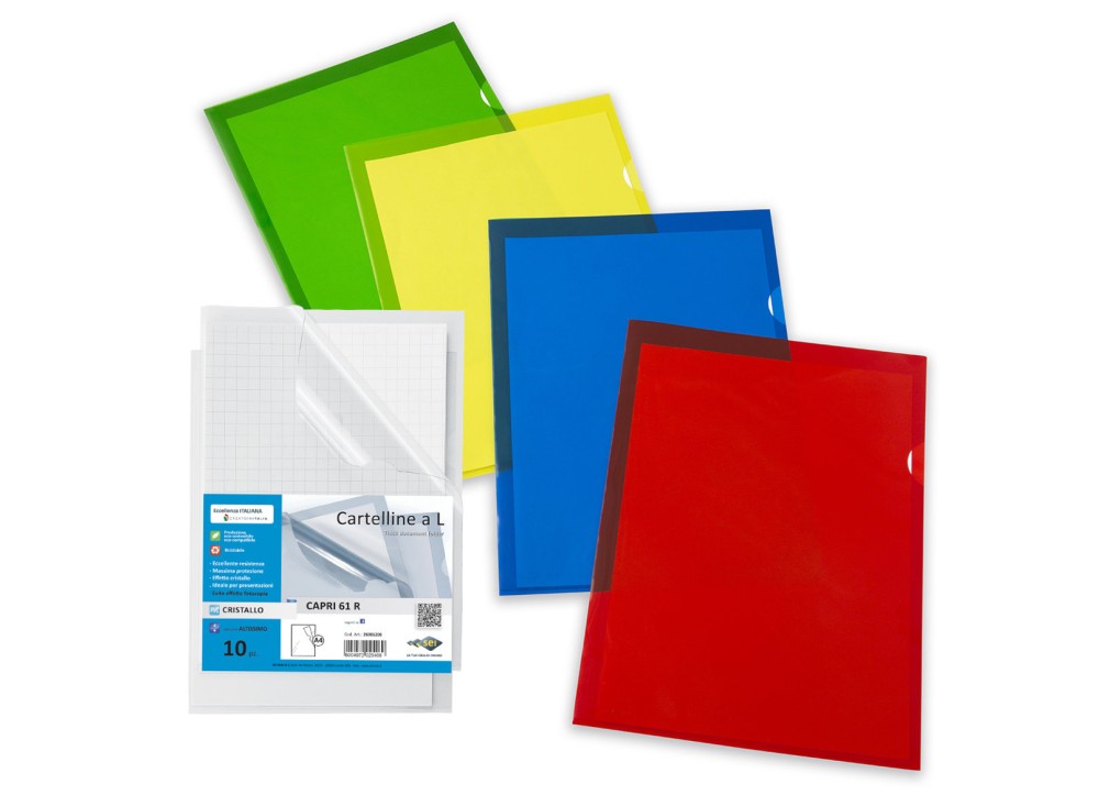 Cartelle trasparenti a L Capri 61R