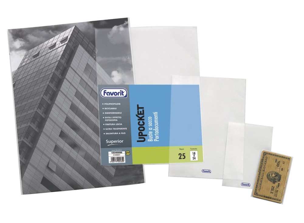 Cartelline a U Trasparenti