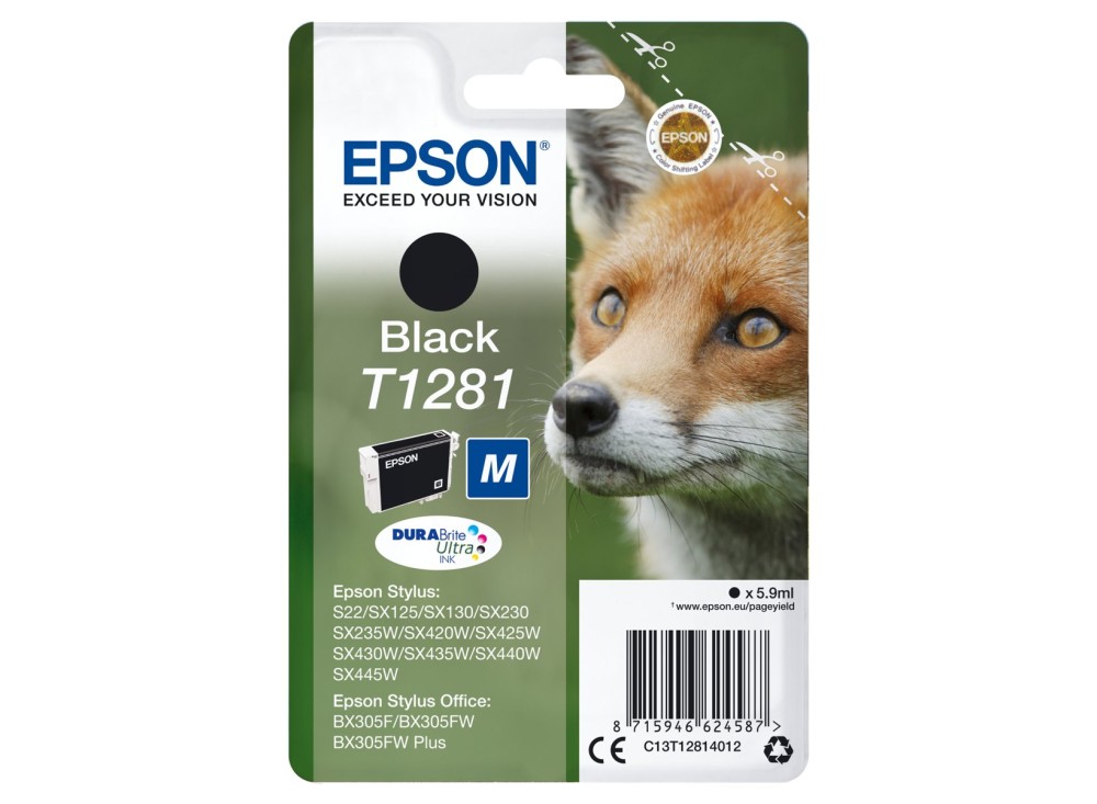 Cartuccia d'Inchiostro Originale T1281, 1 Pezzo Nero