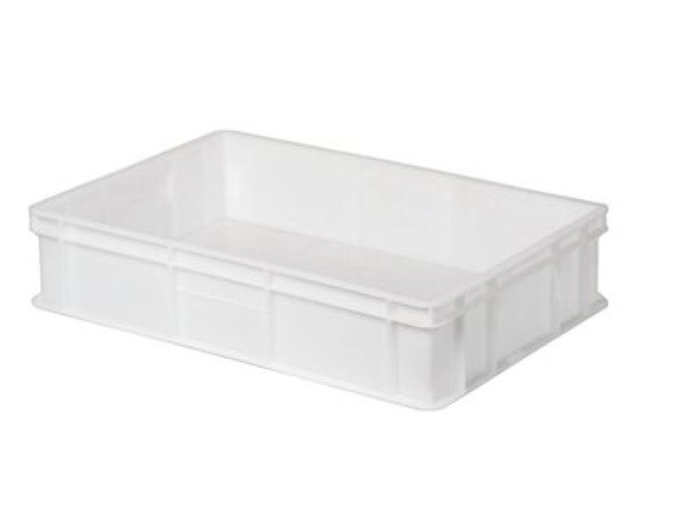 Cassetta Plastica Bianca per Alimenti, 60X40X13H