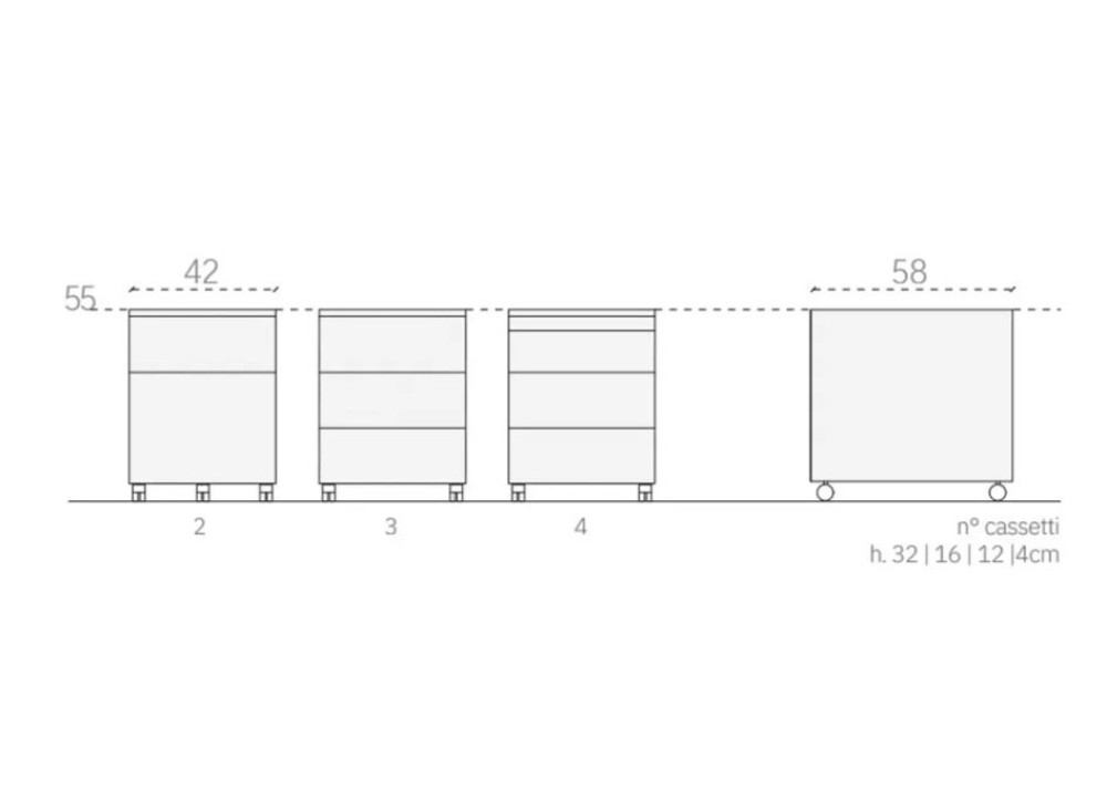 CASSETTIERA IN METALLO
