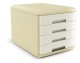 Cassettiera MyDesk Vintage, 4 Cassetti, Disponibile due Colori