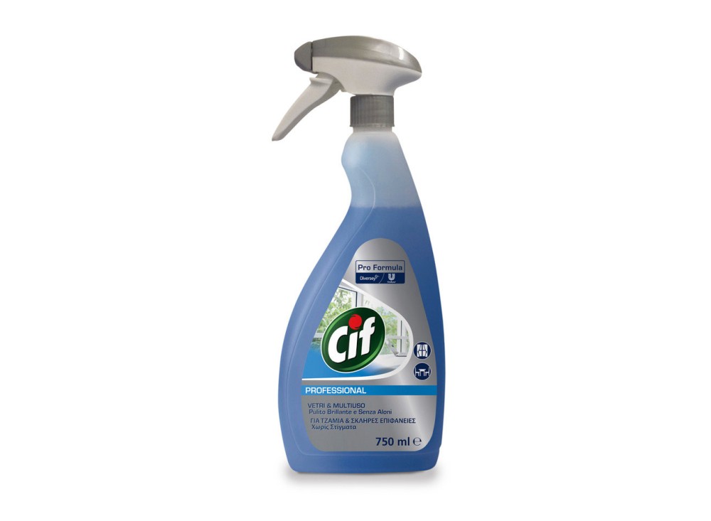 Cif Spray Professionale Vetri e Superfici Multiuso ml 750