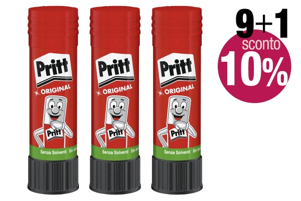 Colla stick Pritt bianco 43 g su