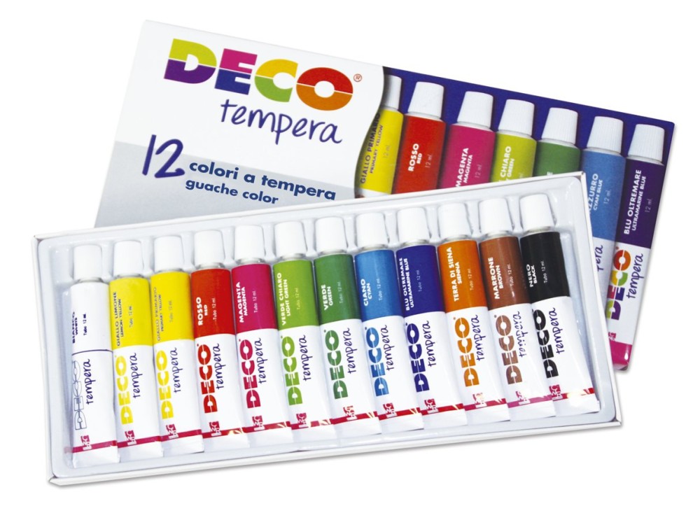 Colori a Tempera in Tubetto