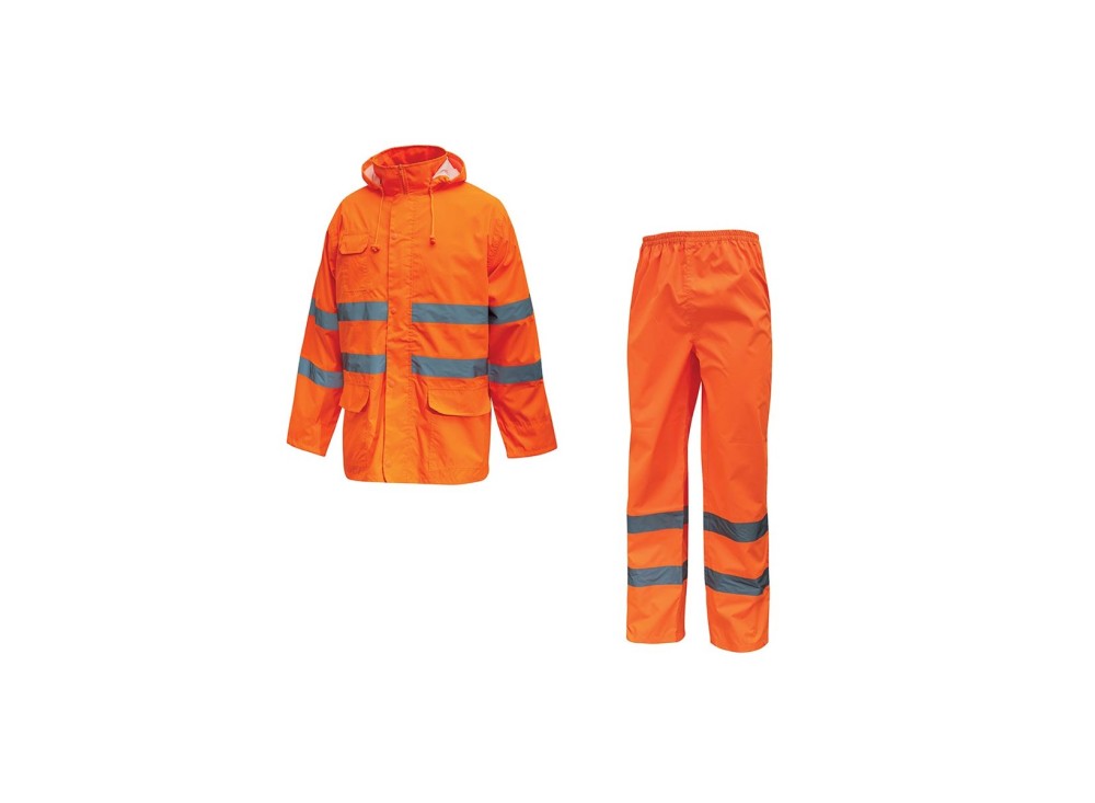 Completo Giacca+Pantalone Alta Visibilità Cover Fluo