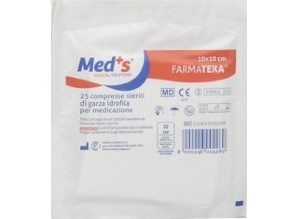 Compresse di Garza Sterile 10x10 cm 25 pz