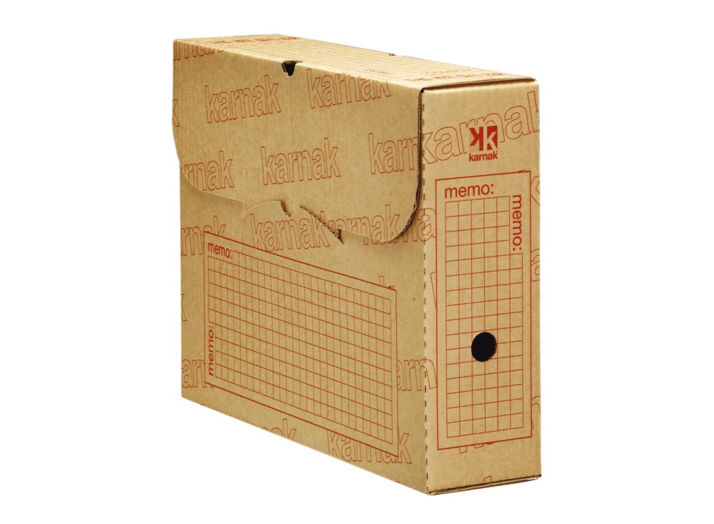 Contenitore Archivio Verticale, Cartone Ondulato, Confezione 10 pz.