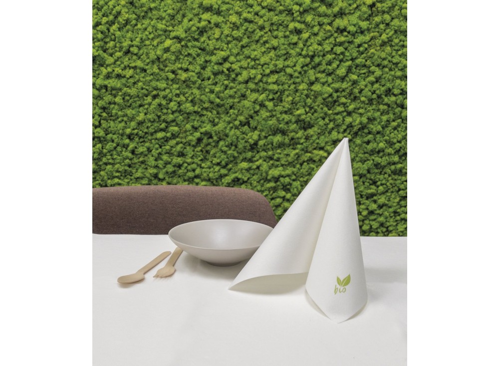 Coordinato Tavola Bio Bianco Compostabile