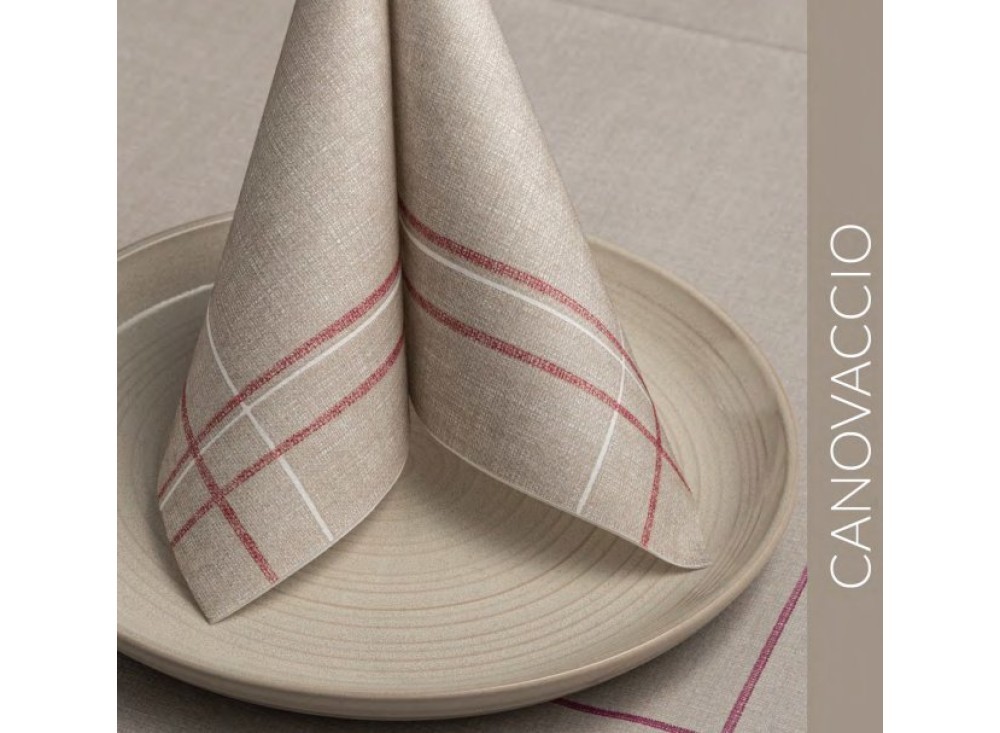 Coordinato Tavola Canovaccio Colore Bordeaux