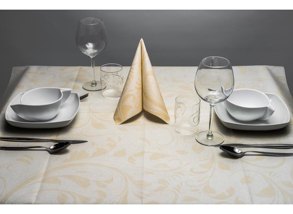 Coordinato Tavola Mythos Colore Avorio