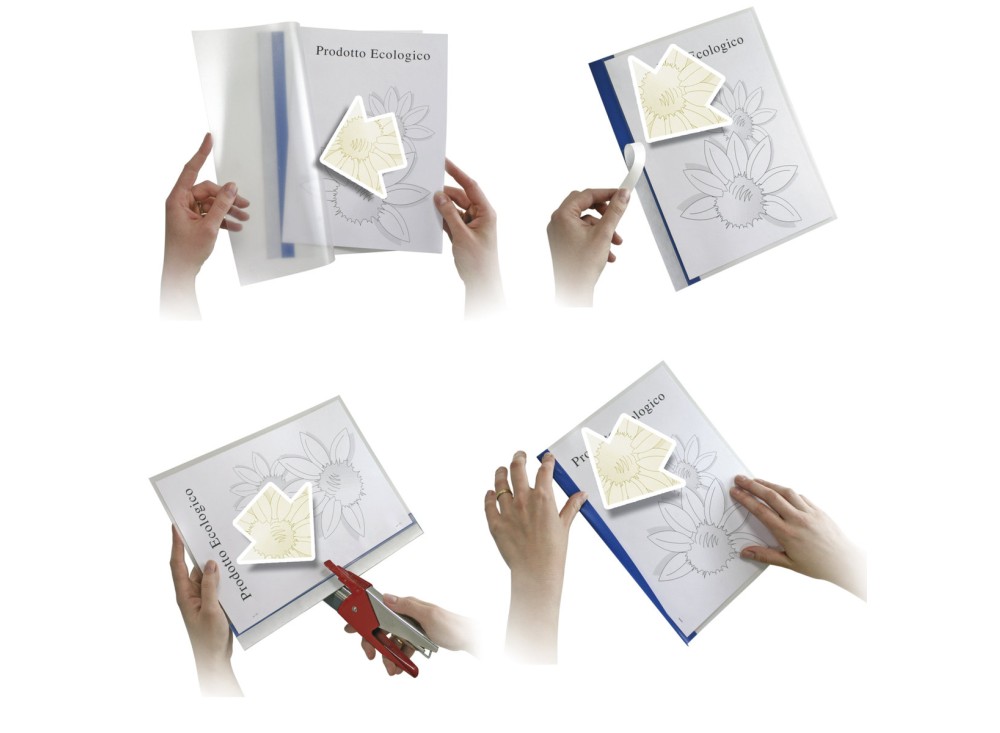 Copertine per Rilegatura, Formato A4, 10 Pezzi, Vari Colori