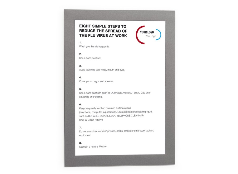 Cornice Espositiva Adesiva Duraframe®, Riposizionabile