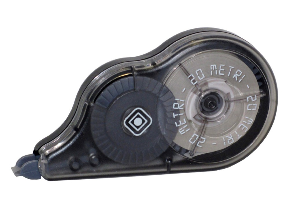 Correttore a Nastro, 5 mm x 20 m, Nero o in Colori Assortiti Pastello 0212133