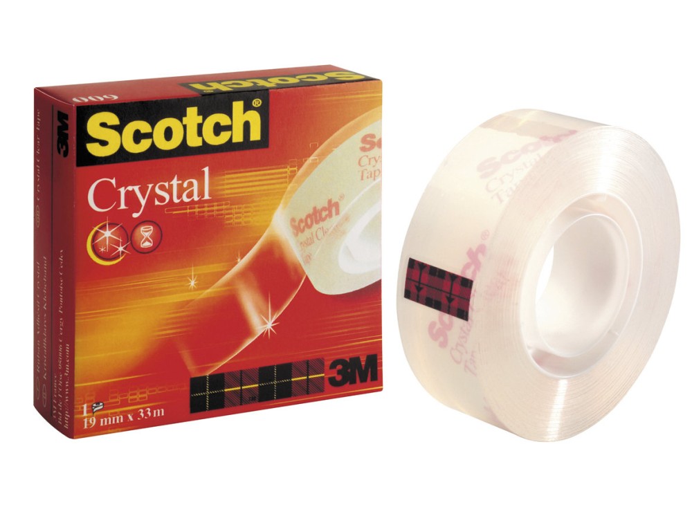 Crystal 600, Nastro Adesivo Trasparente, Vari Formati