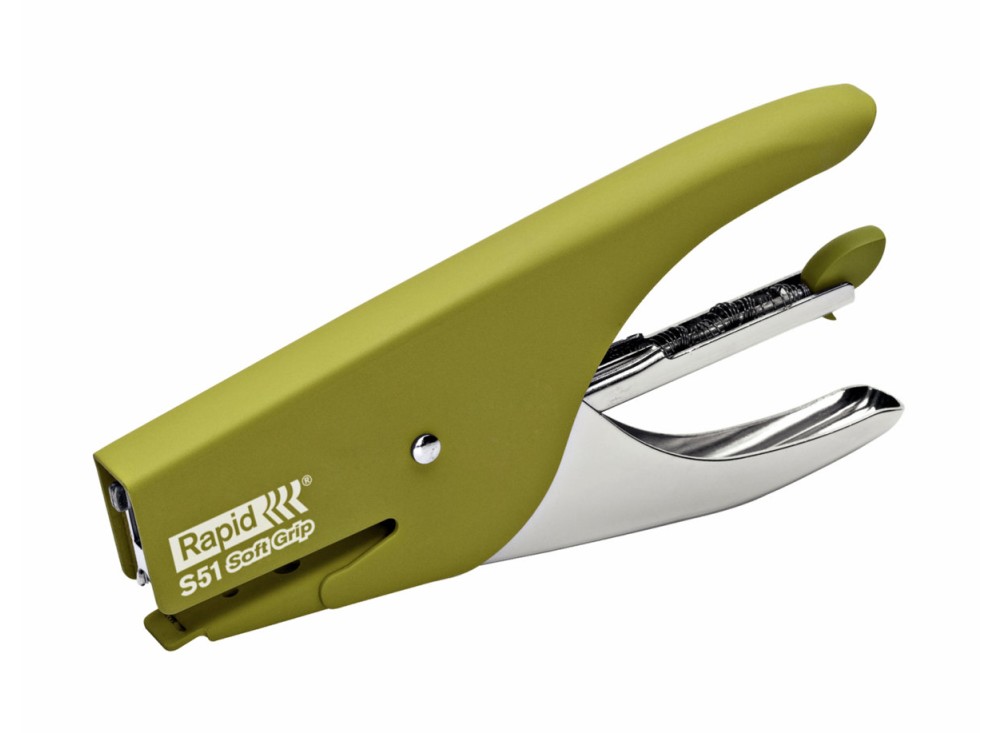 Cucitrice a Pinza S51 Soft Grip, Punto Chiuso, 200 Punti, 15 Fogli