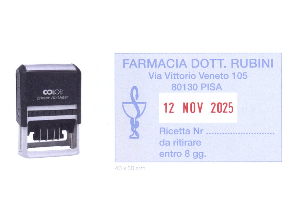 DATARIO COLOP PRINTER 55 RETTANGOLARE