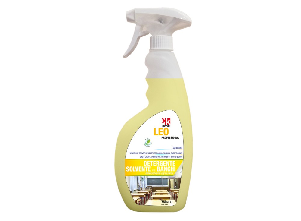 Detergente Leo, Solvente e Sgrassante per Banchi, Piani di Lavoro, Superfici in Genere, Disponibile in Diversi Formati