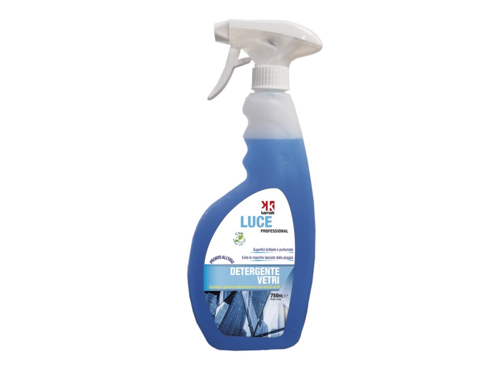 Detergente per Vetri Luce, a Base Alcolica, in Flacone da 750 ml