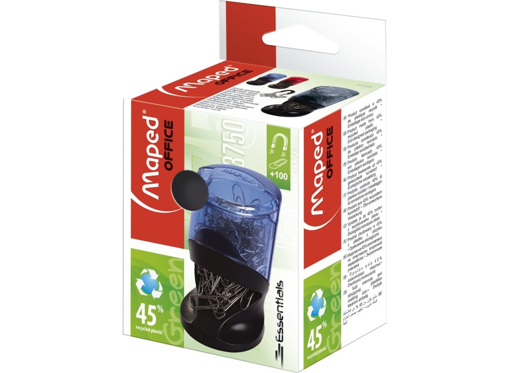 Dispencer per Fermagli con Bocca Magnetica, Essentials Green 0272019