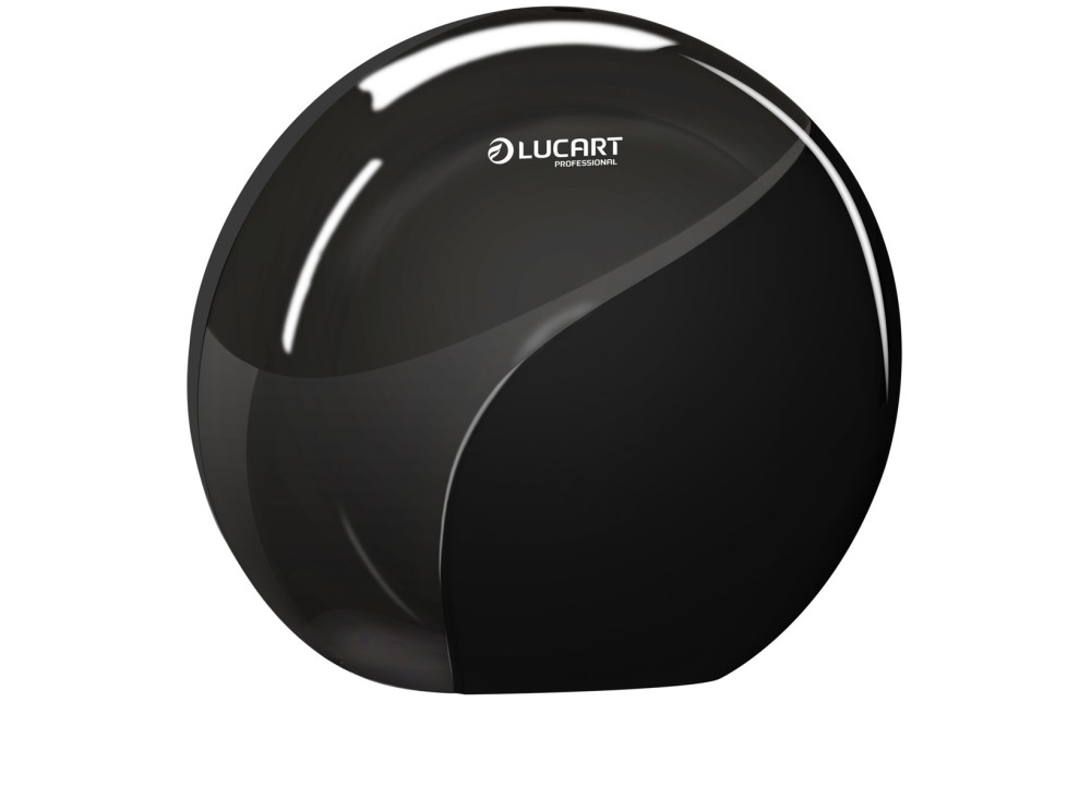 Dispenser Carta Igienica per Rotoli Maxi e Jumbo, Disponibile nei 2 Colori Bianco e Nero 0685153