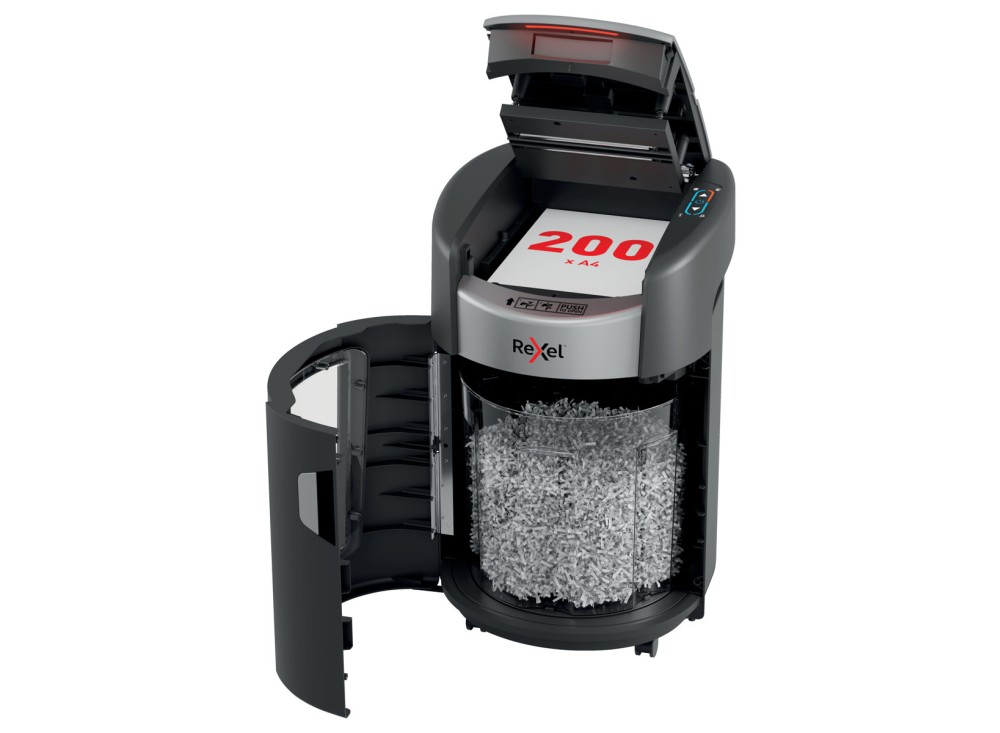 Distruggidocumenti automatico 200 fogli P4 Rexel ShredMax