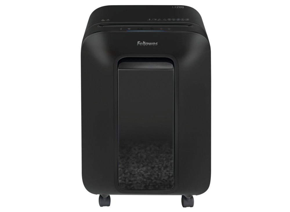 Distruggidocumenti LX200, a Mini Frammento, con Tecnologia Intellibar e SafeSense, 12 Fogli, 22 Lt, Nero
