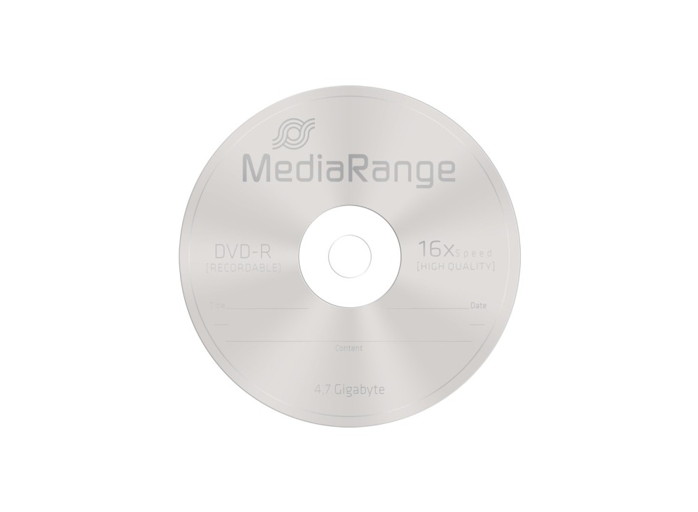 DVD-R Mediarange 120 Min. 4.7 GB 16X Slim CF.5PZ