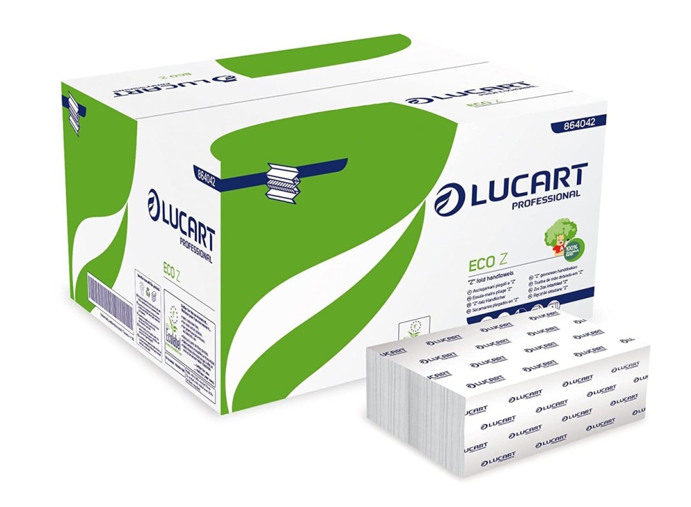 Eco Asciugamani con Piegatura a "Z", 100% Carta Rigenerata Riciclata 0681261