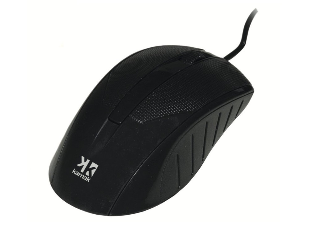 Eco Mouse Ottico Usb Colore Nero a 3 tasti e Scroll