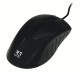 Eco Mouse Ottico Usb Colore Nero a 3 tasti e Scroll