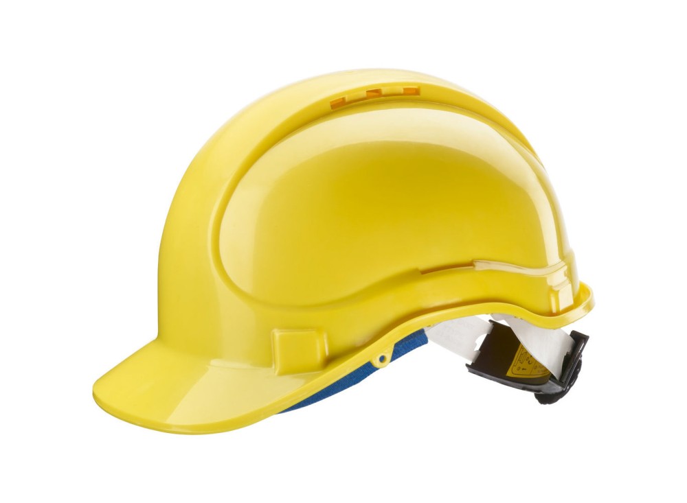 Elmetto Regolabile con Rotella, in Plastica