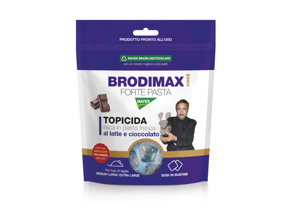 Esca Topicida in Pasta a base di Brodifacoum, Bustine da gr. 150