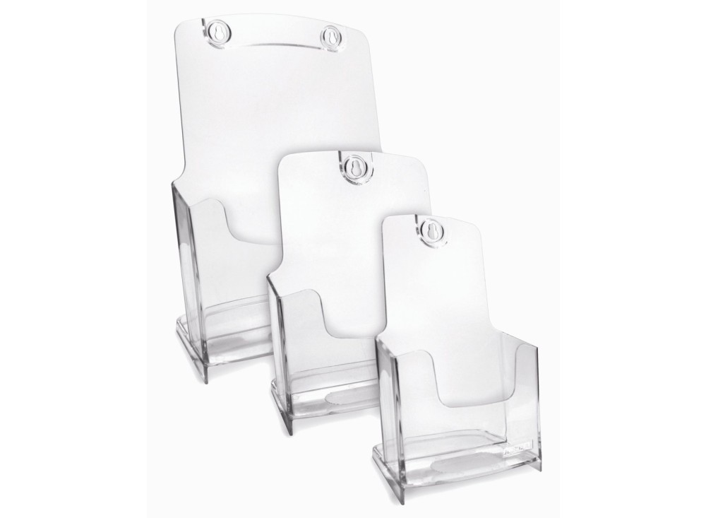 Espositore da Banco in Plastica Lucida, per Formati A4 e A6