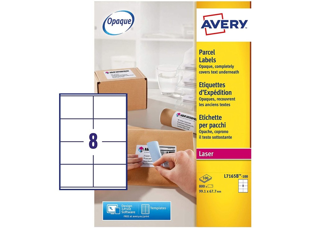 Etichette Bianche con Tecnologia UltraGrip per Stampanti Laser