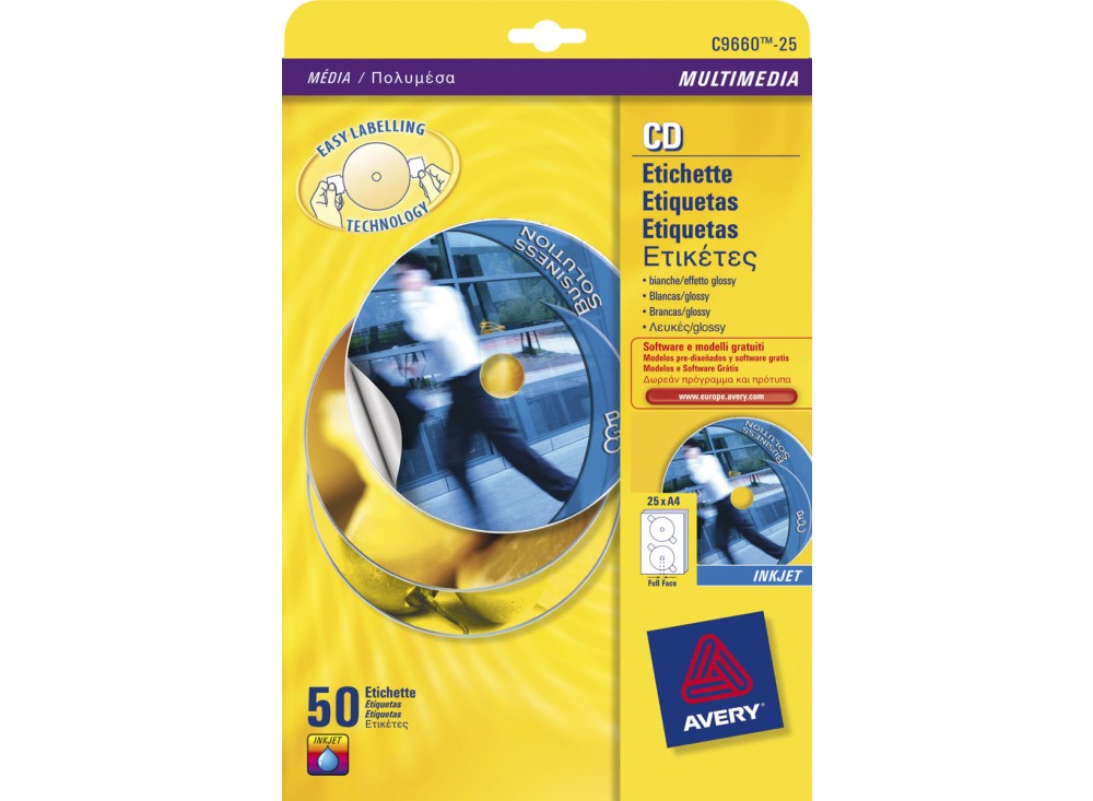 Etichette per CD e DVD per Stampanti Laser