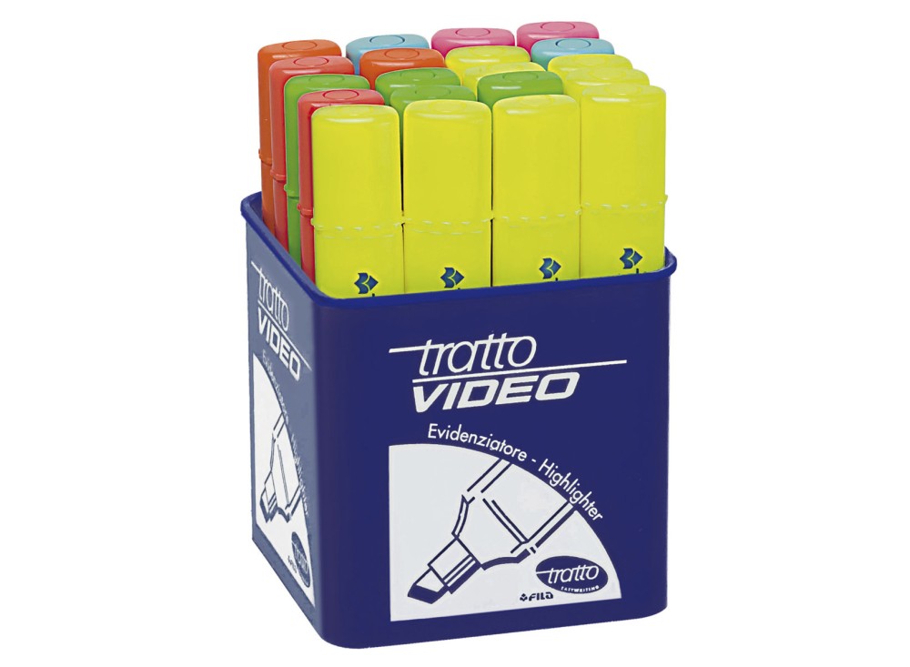 EVIDENZIATORE TRATTO VIDEO CF.20 COL.ASS 0181012