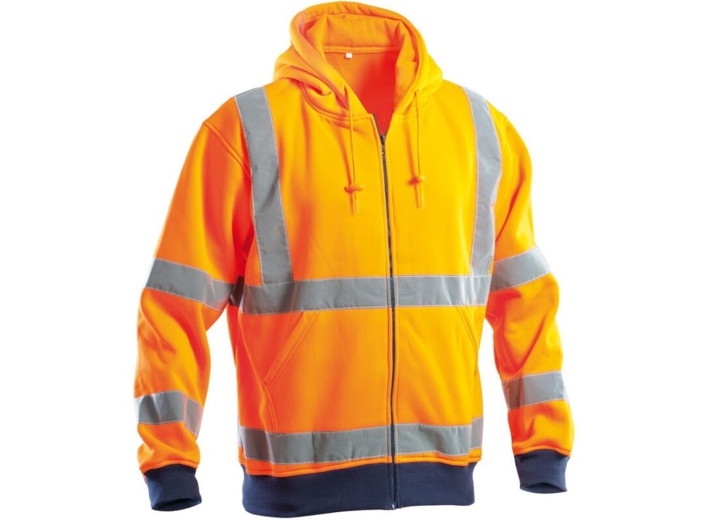Felpa Alta Visibilità con Cappuccio 100% Poliestere