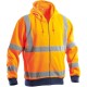 Felpa Alta Visibilità con Cappuccio 100% Poliestere
