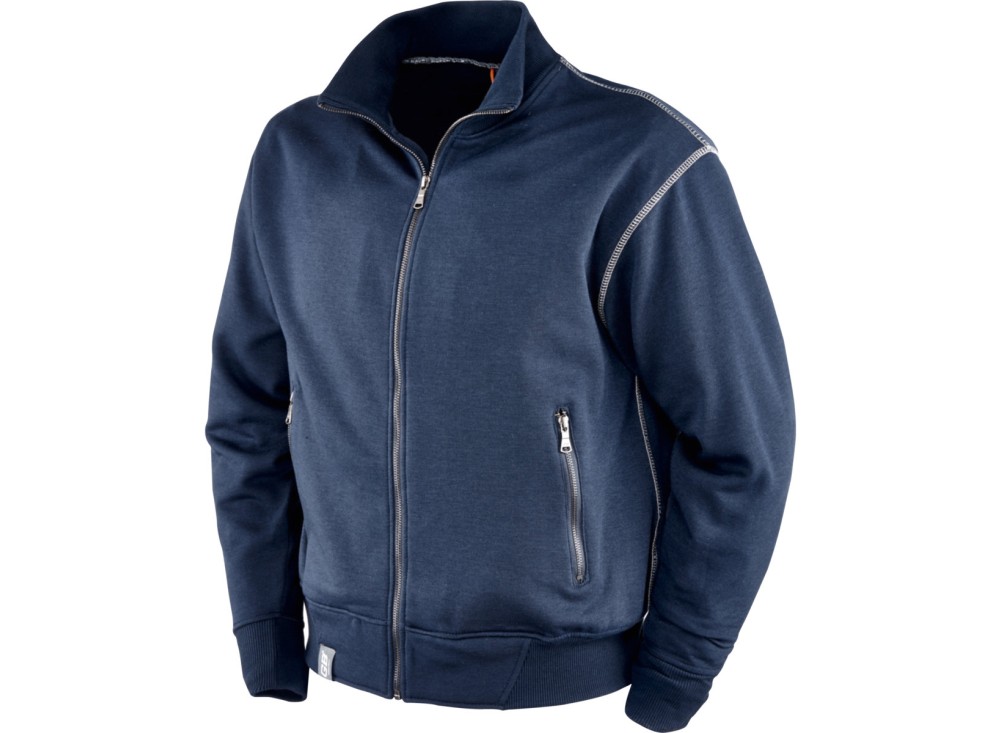 Felpa da Lavoro Davos Full Zip Blu