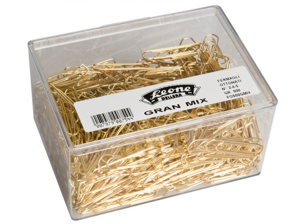 Fermagli ottonati Gran Mix Leone