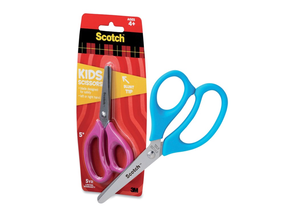 Forbici Kids con Punta Arrotondata, per Bambini, Vari Colori