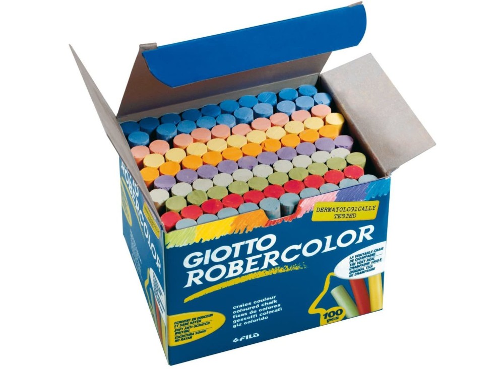 Gessi per Lavagna Robercolor, Bianchi / Colorati, 100 Pezzi 0170001