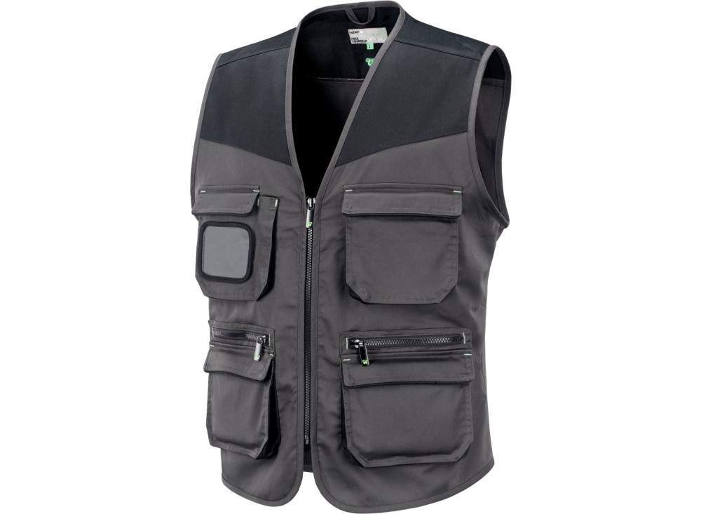Gilet da Lavoro Stretch Multitasche Poliestere/Cotone Discovery