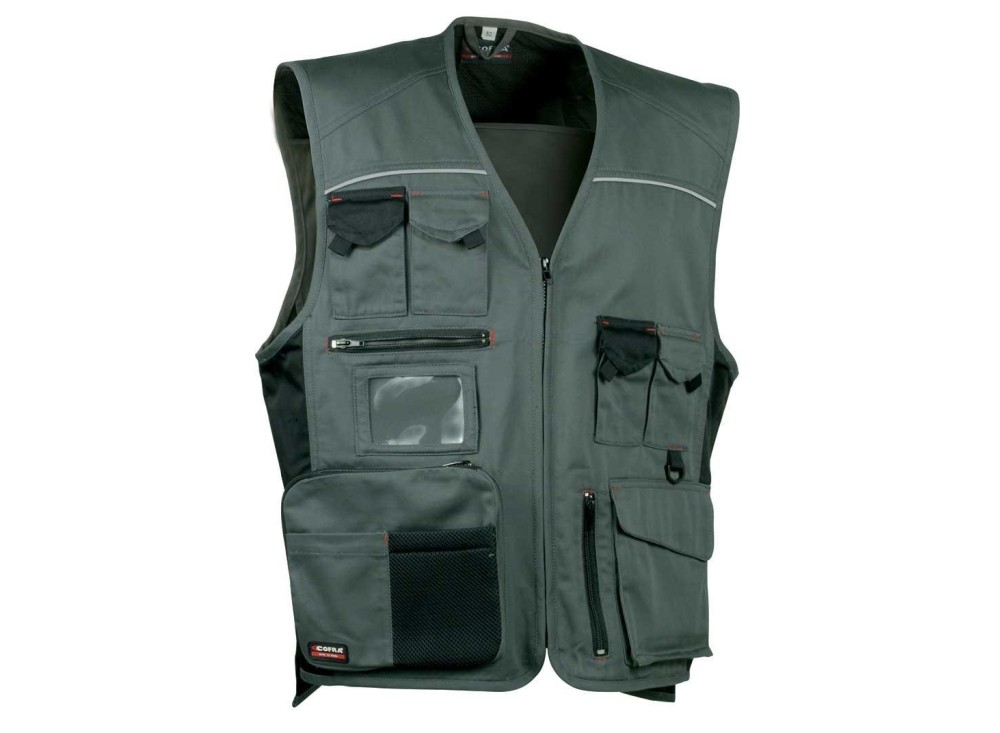 Gilet Multitasche con Zip Expert