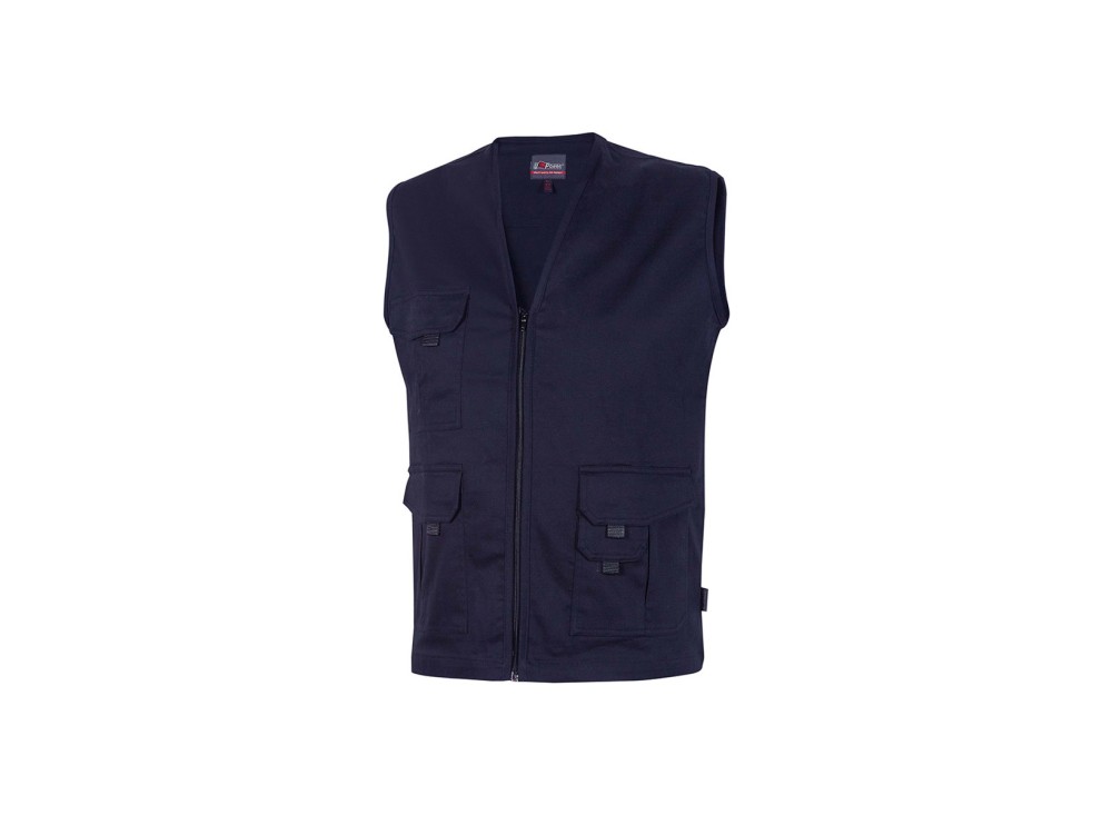 Gilet Multitasche in Cotone Elasticizzato Chica