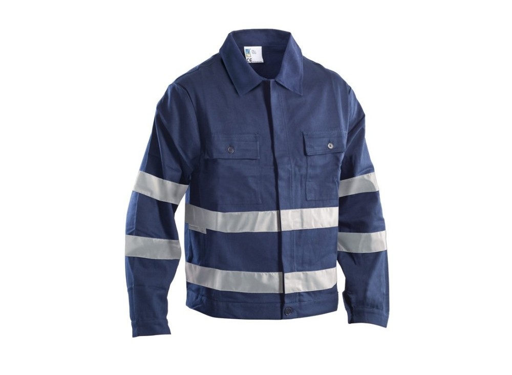 Giubbotto da Lavoro Flash Blu con Bande Riflettenti Massaua