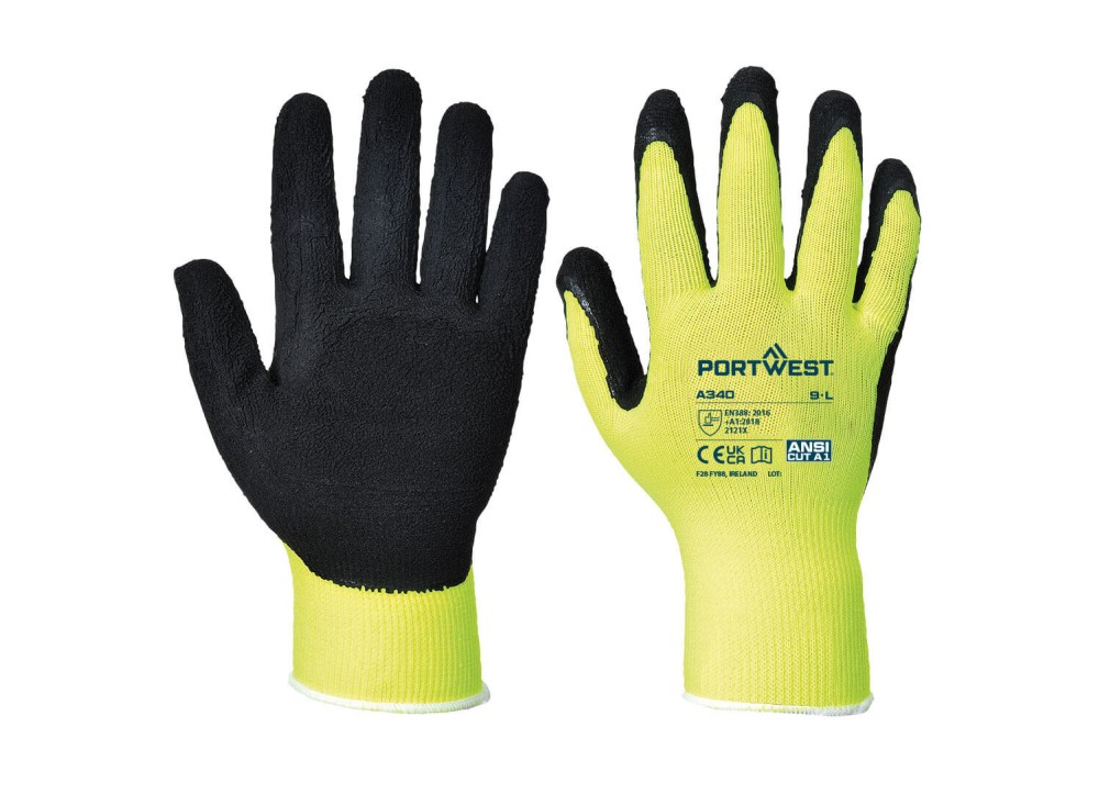 Guanti Grip Hi-Vis Lattice Giallo